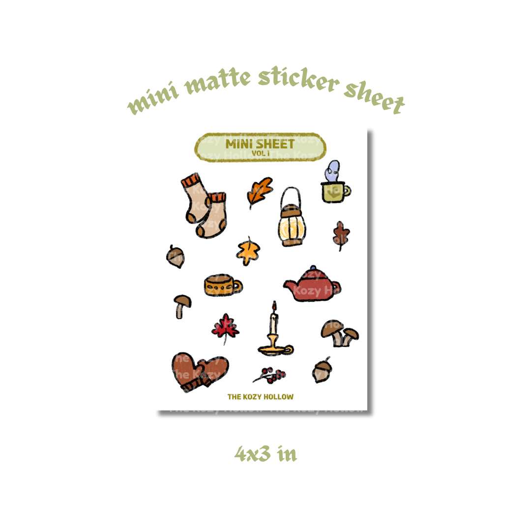 Mini Sticker Sheet Vol 1