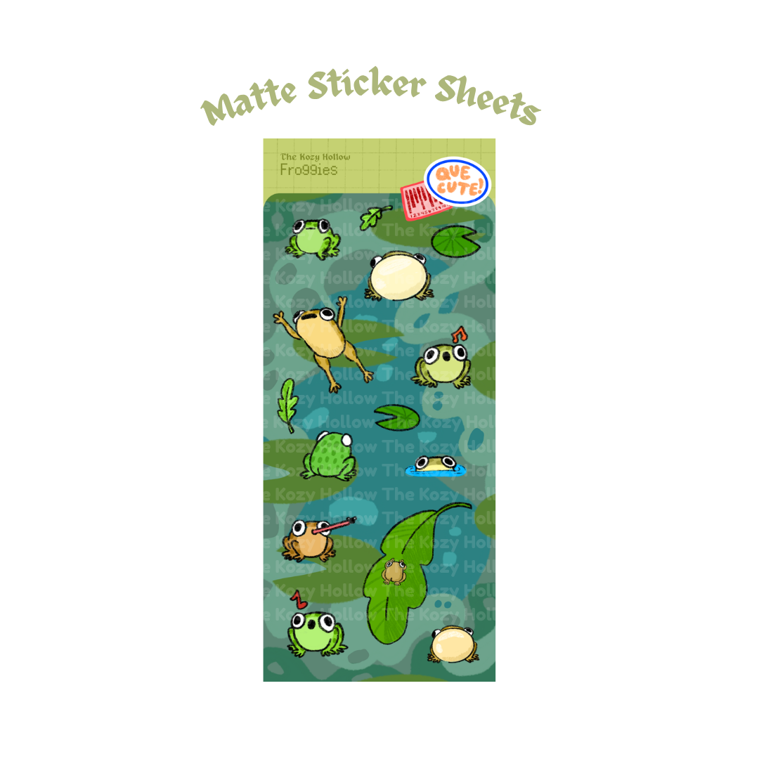 Froggies Sticker Sheet