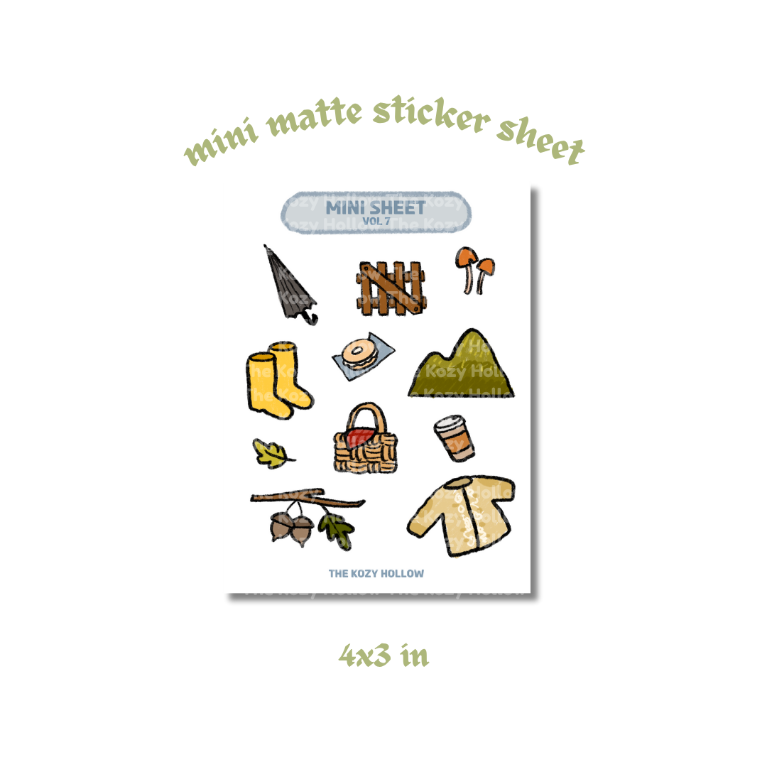 Mini Sticker Sheet Vol 7