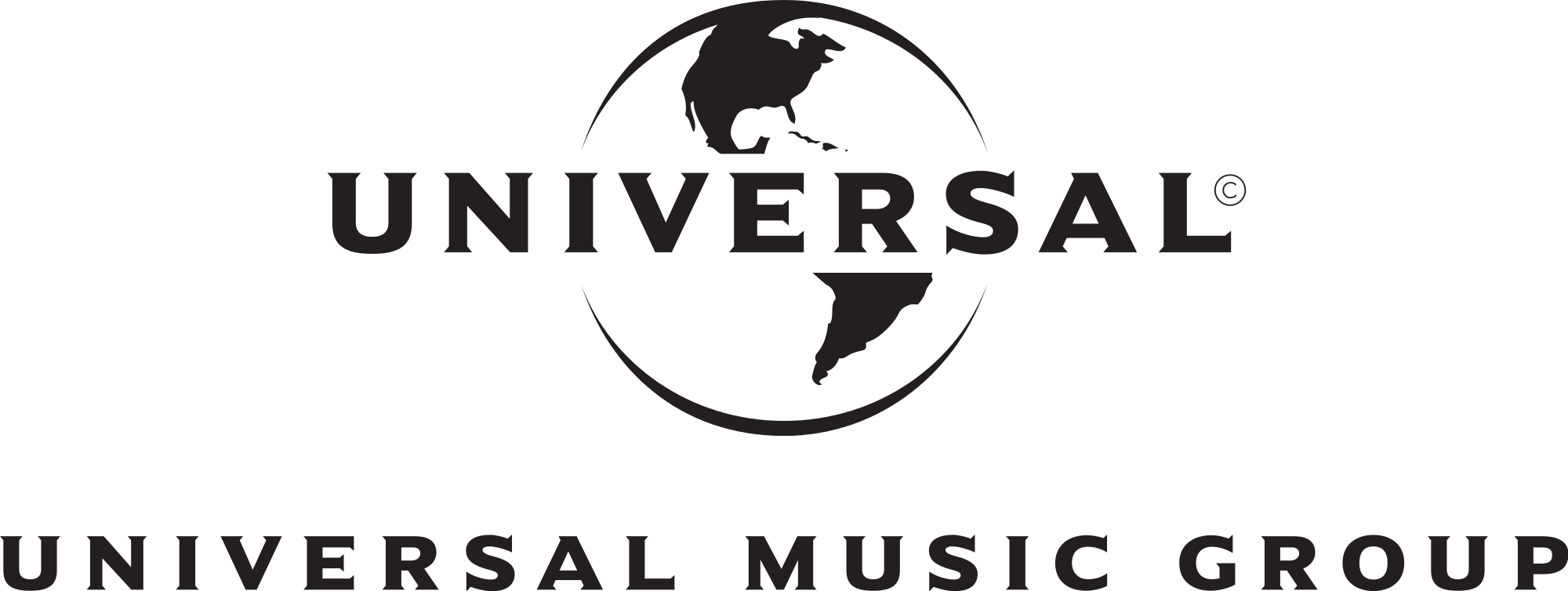 Universal Pictures logo featuring a globe with continents and the text "Universal" above and "Universal Music Group" below.