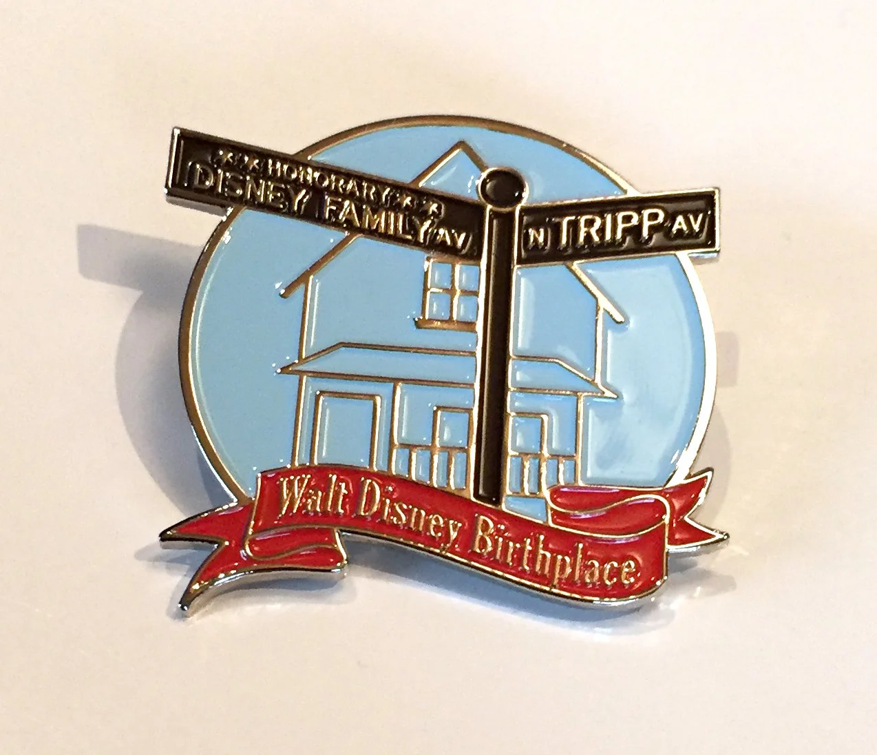 Walt Disney Birthplace Street Sign Pin