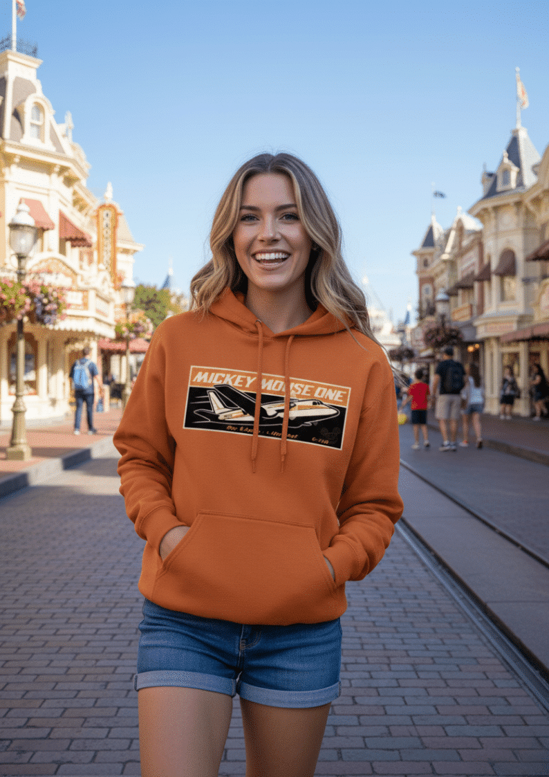 Mickey One Airplane Hoodie
