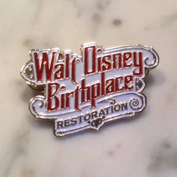Walt Disney Birthplace Logo Pin