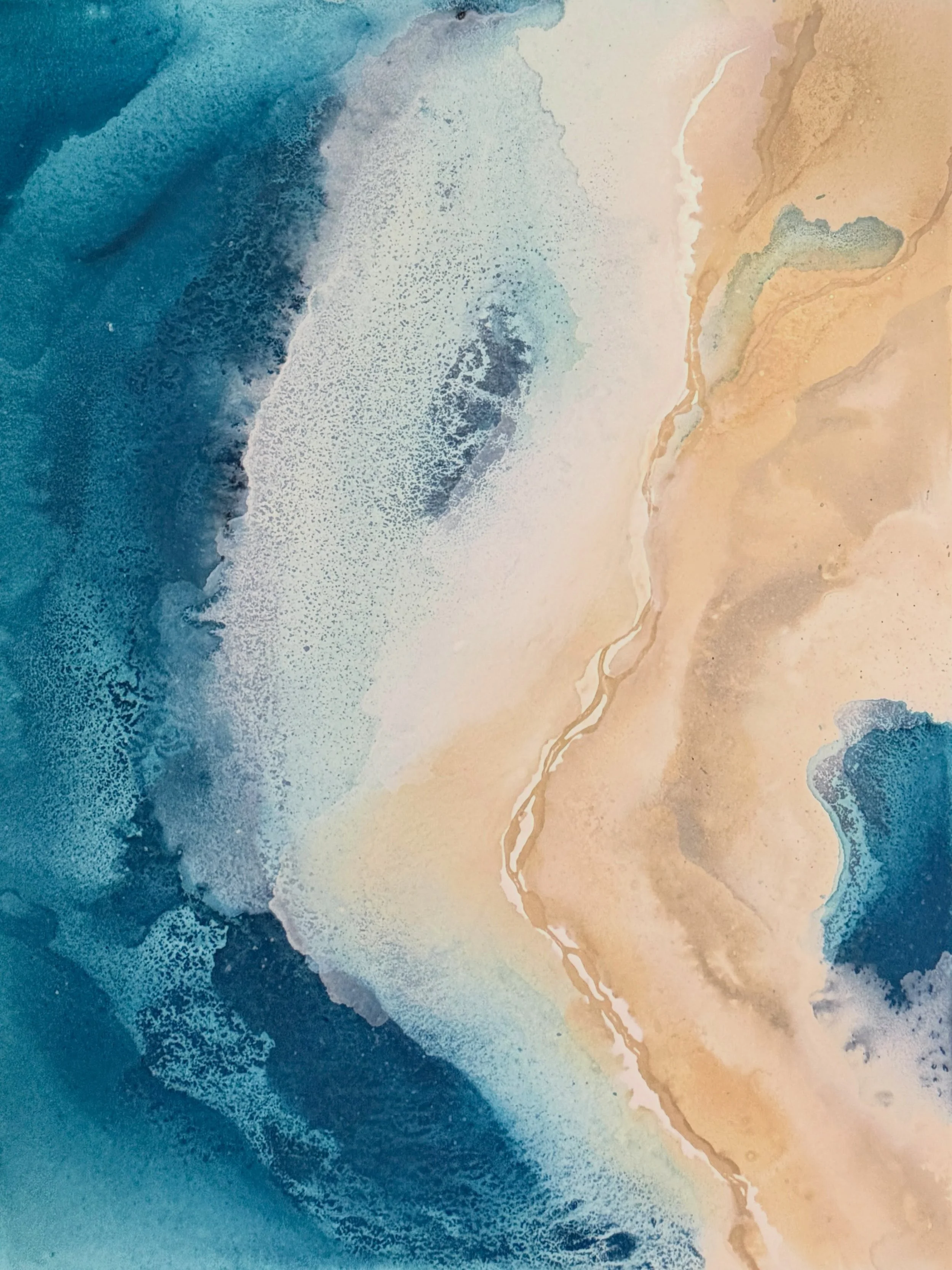 the ampersand aqua boards are one of the best supports i have found for the paintings i am currently working on&hellip;love how the watercolors respond to the surface&hellip;this latest piece is 18&rdquo;x24&rdquo;&hellip;continuing my series &ldquo;