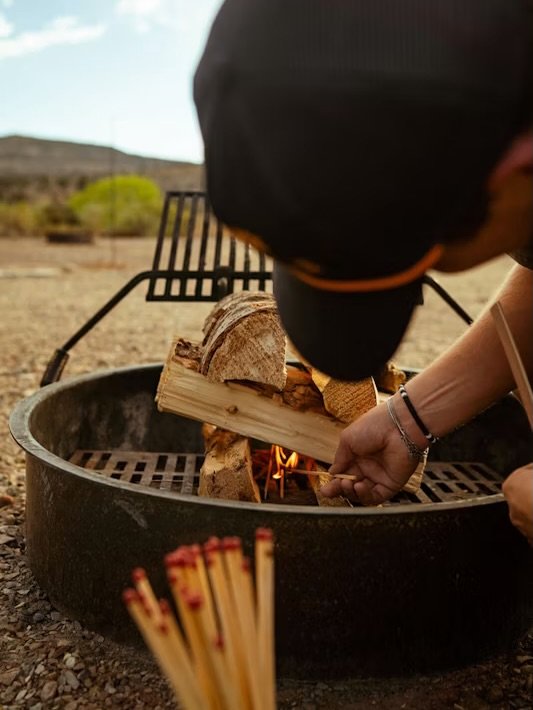 Looking for a 4th of July trip? Grill your meal kit over open flame then wander over to the drive-in for some FREE popcorn!