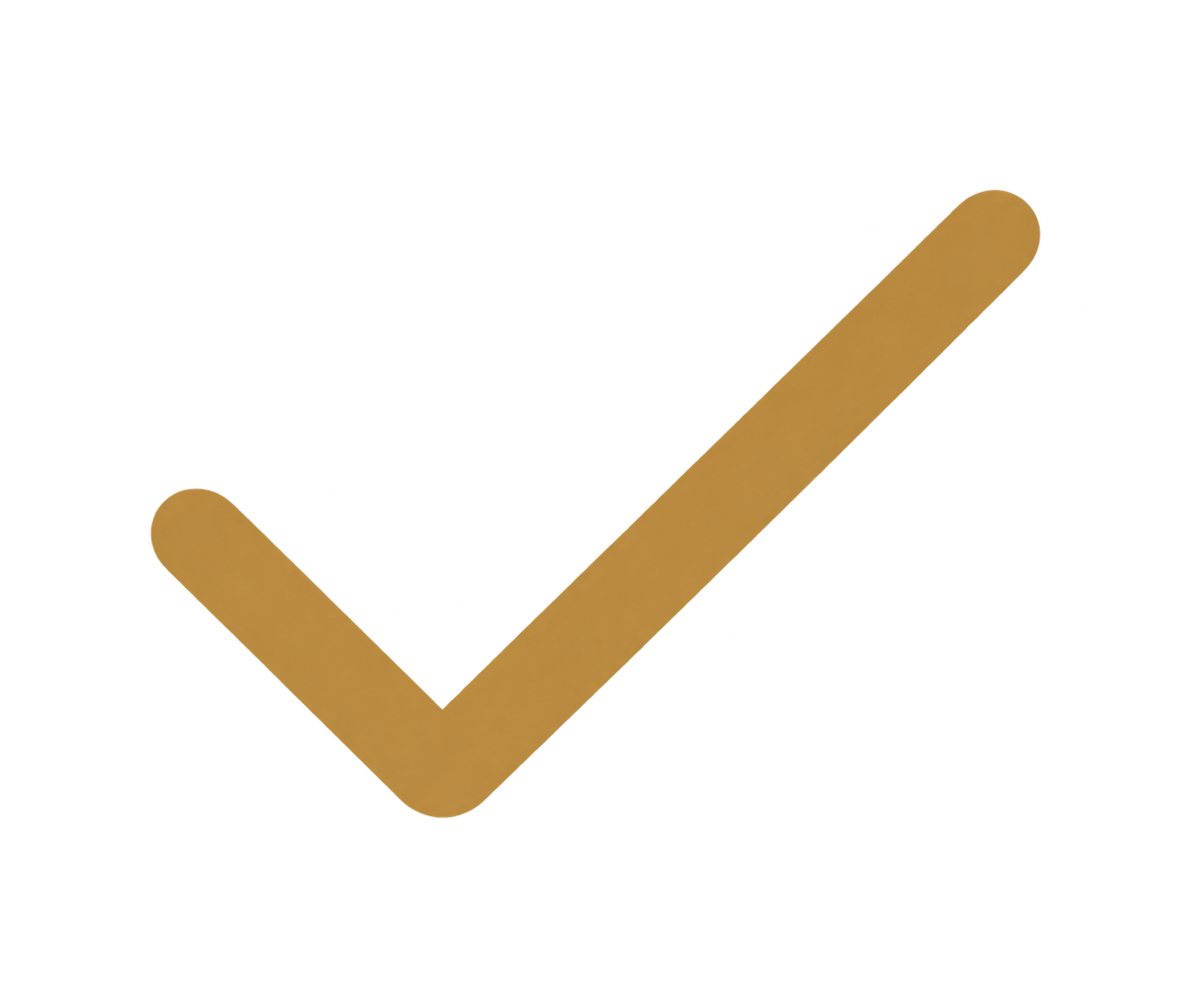 gold check mark icon on a black background