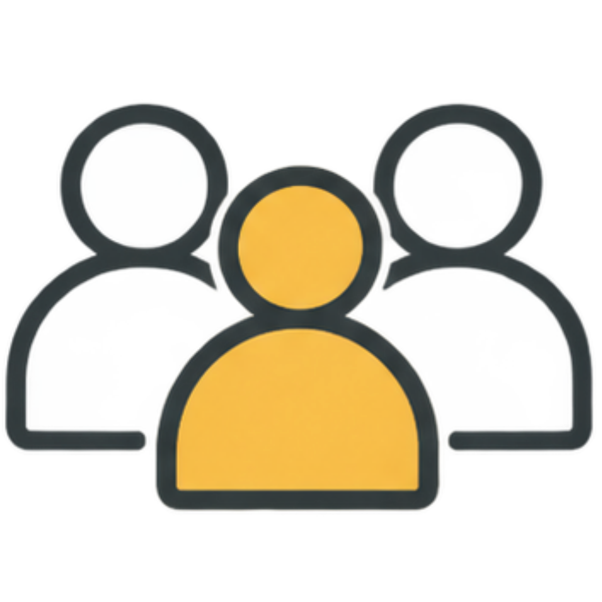 People icon representing relationships and human fit in hiring
