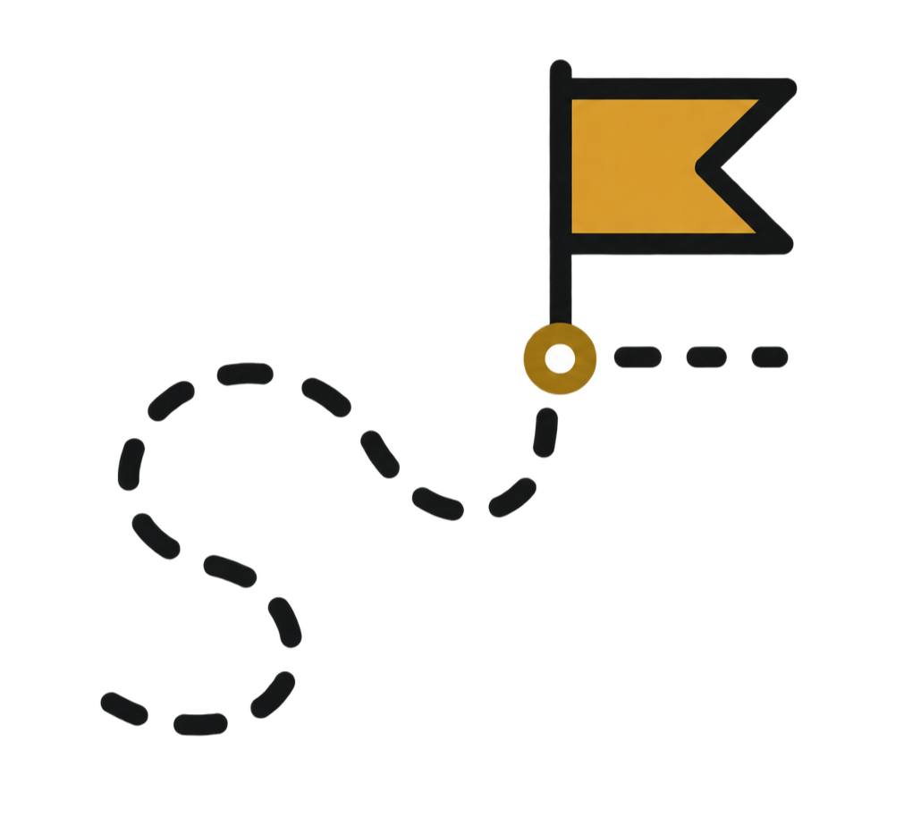 Path icon representing career gaps and the journey behind a candidate's experience.