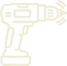 Outline of a cordless power drill
