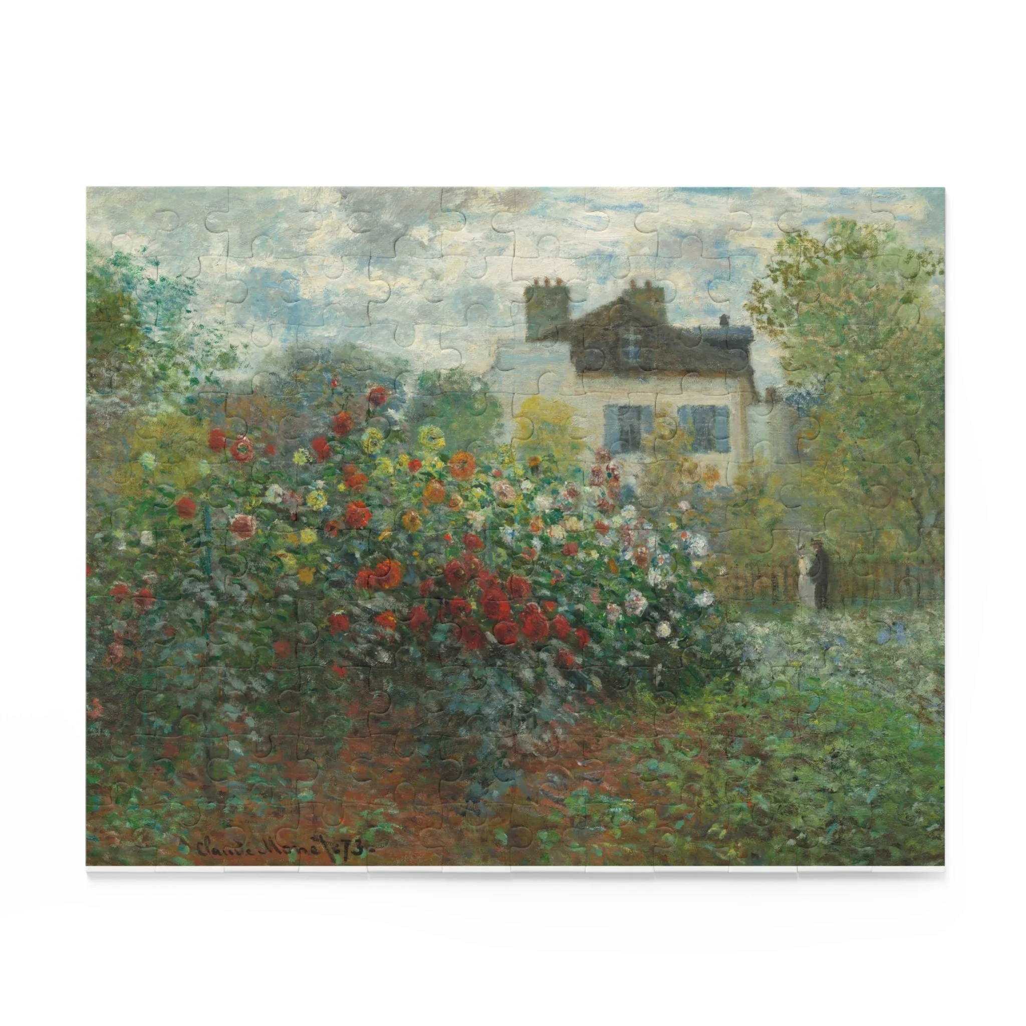 The Artist's Garden in Argenteuil by Claude Monet, 120 Piece Puzzle