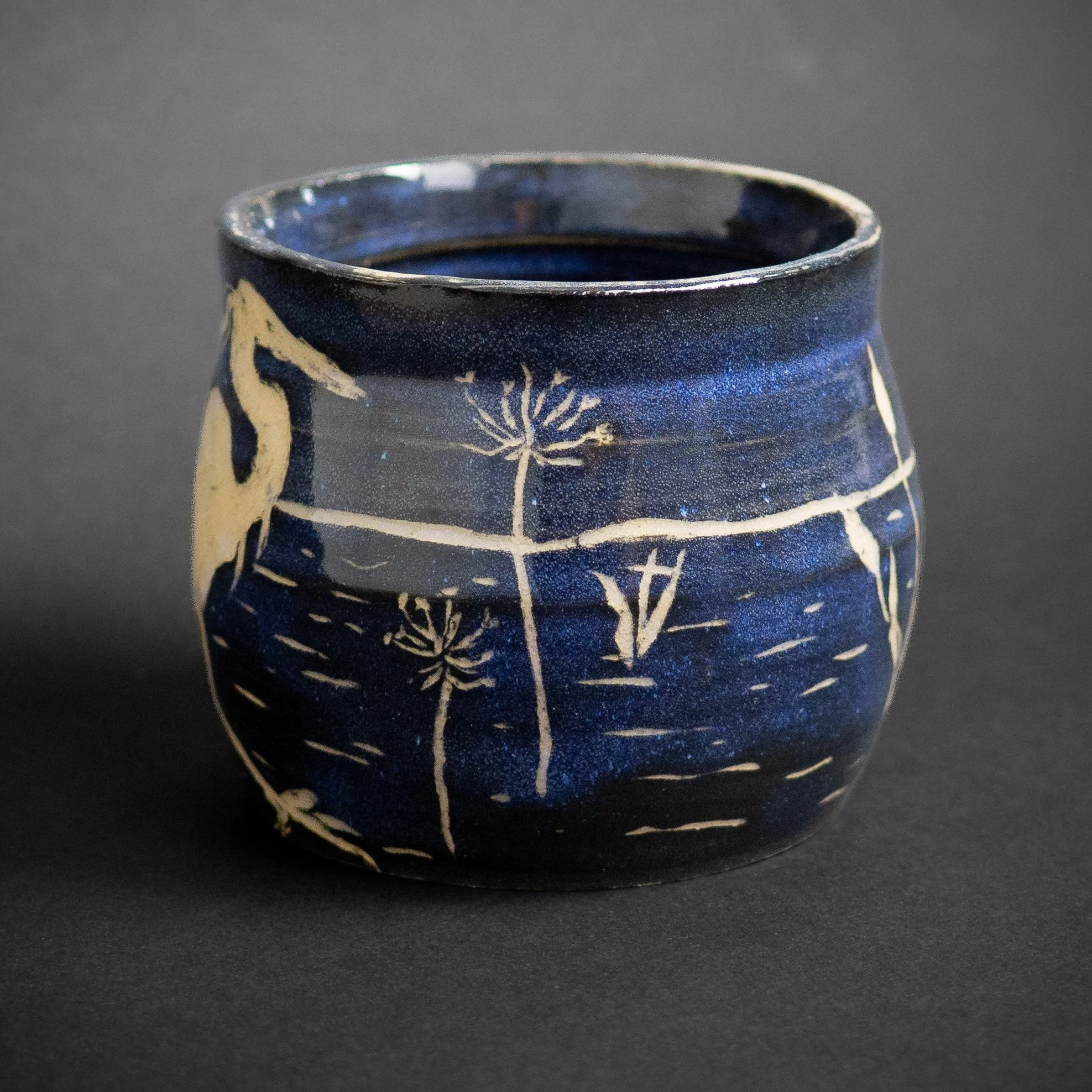 Great blue heron cortado mug