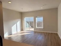Interior of Eagle Villas Luxury townhomes in Eagle, Idaho, featuring trim and door installation by West Construction Services. 