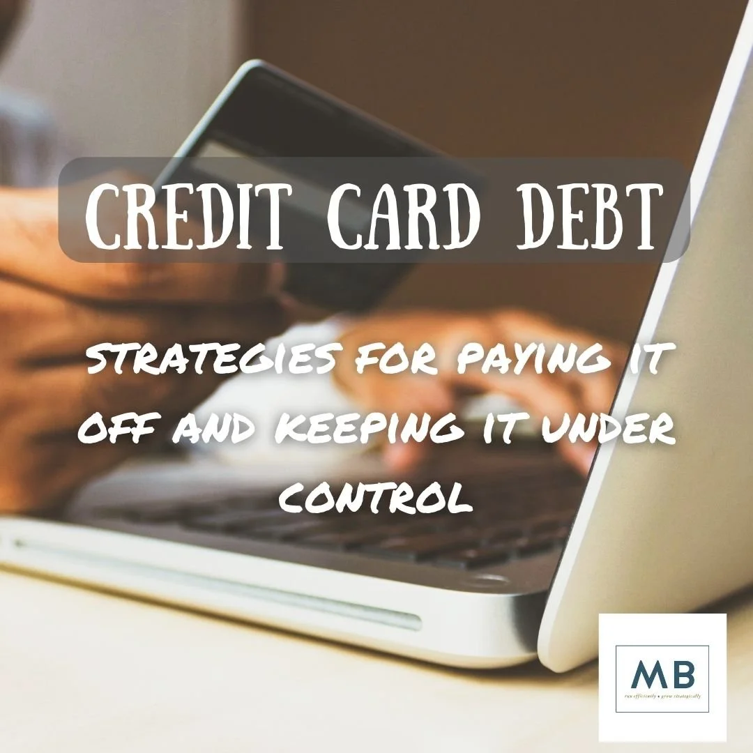 Credit Card Debt: Strategies for paying it off and keeping it under control.