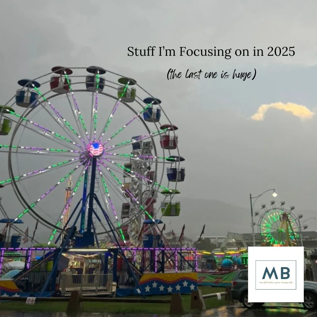 Stuff I’m Focusing on in 2025.