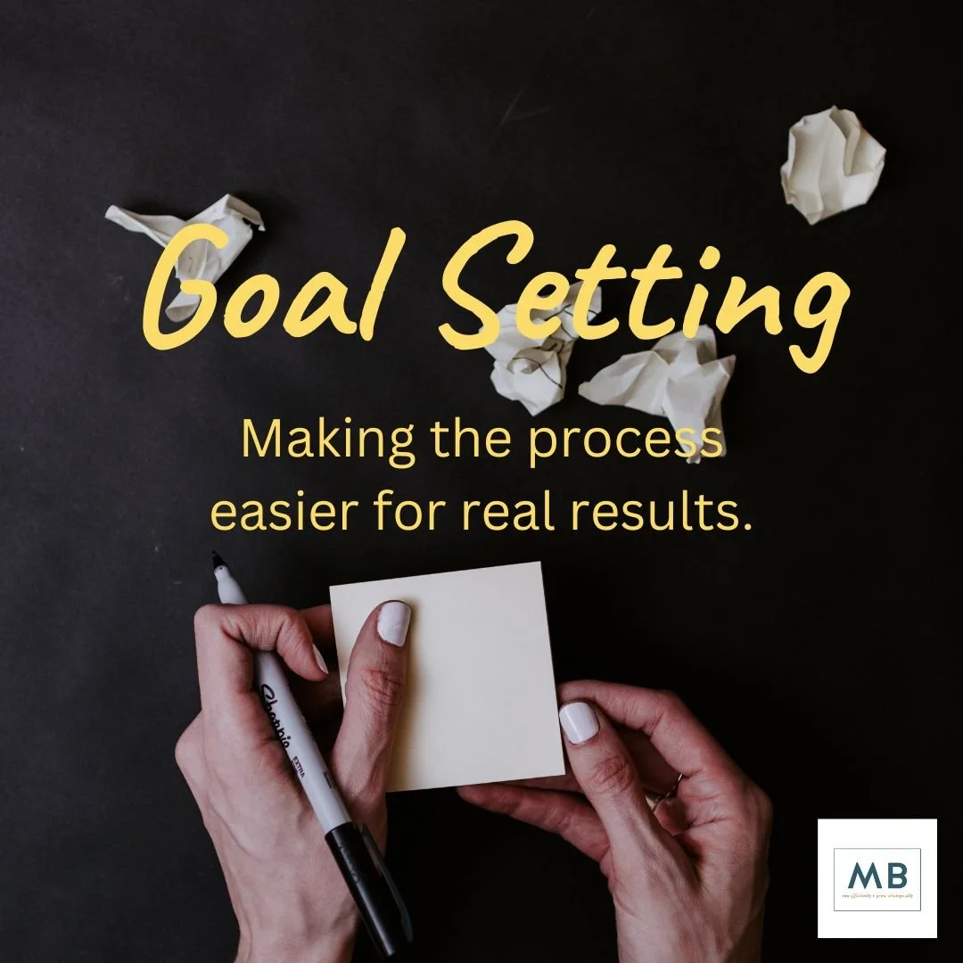 Goal Setting: Making the process easier for real results.