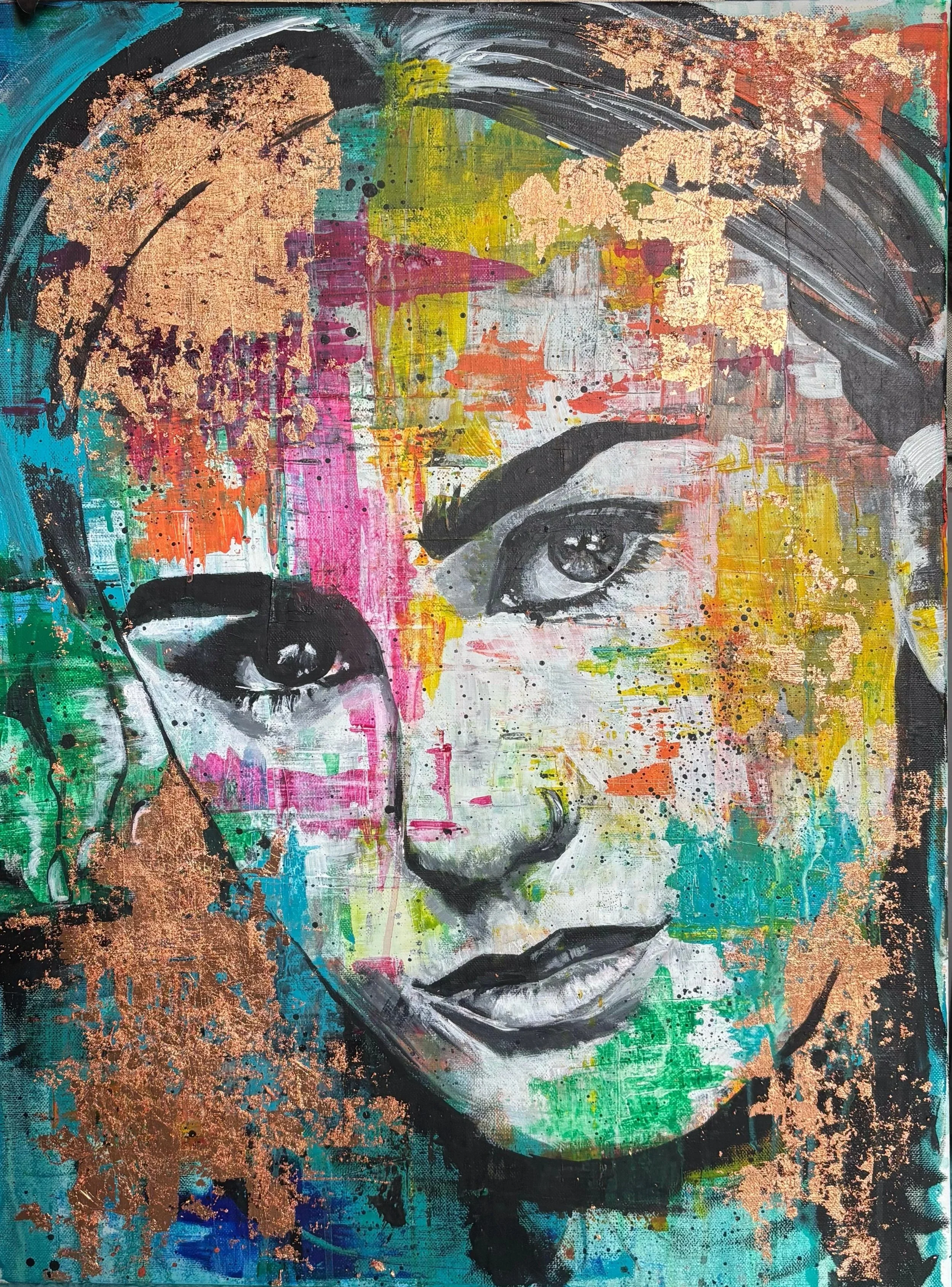 Maddie.
Acrylic on canvas.
50x70cm.
Private collection