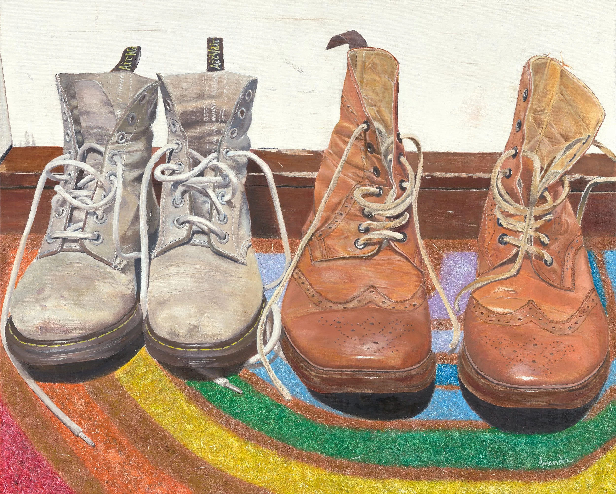 We're Home.
Oil on canvas.
80x100cm.
Private collection