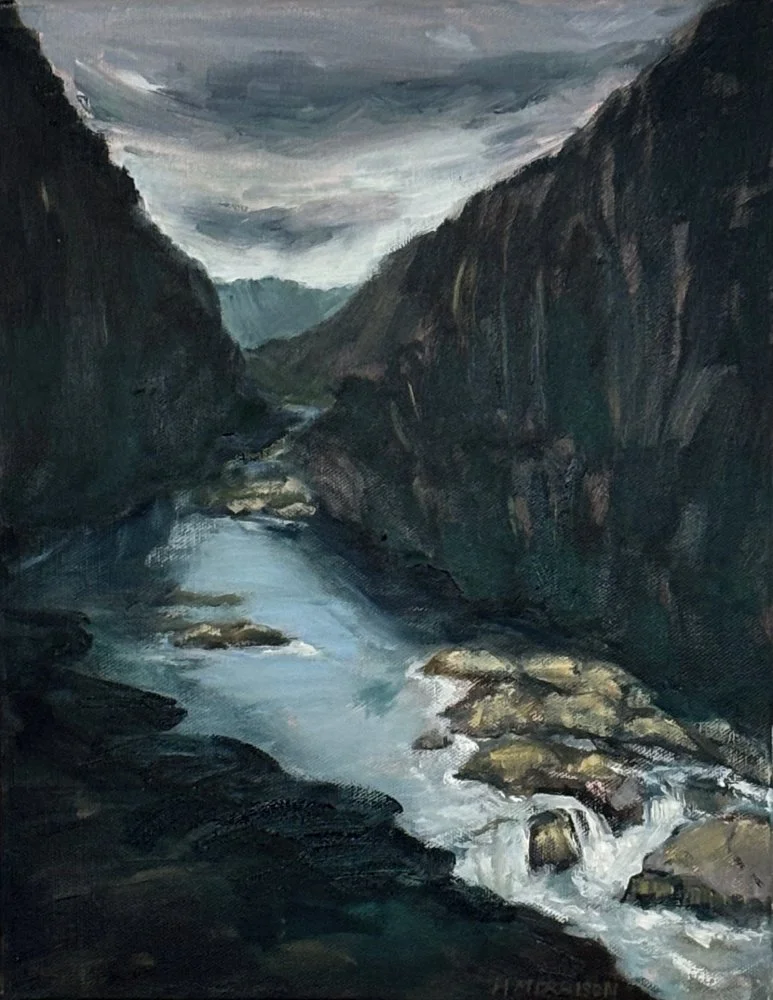 The Wairoa River Study  |  Oil on canvas  |  280x350mm  |  2025