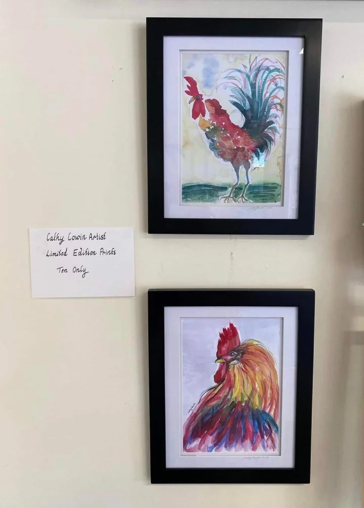 Cathy Cowin  |  Rooster  |  Watercolor artworks