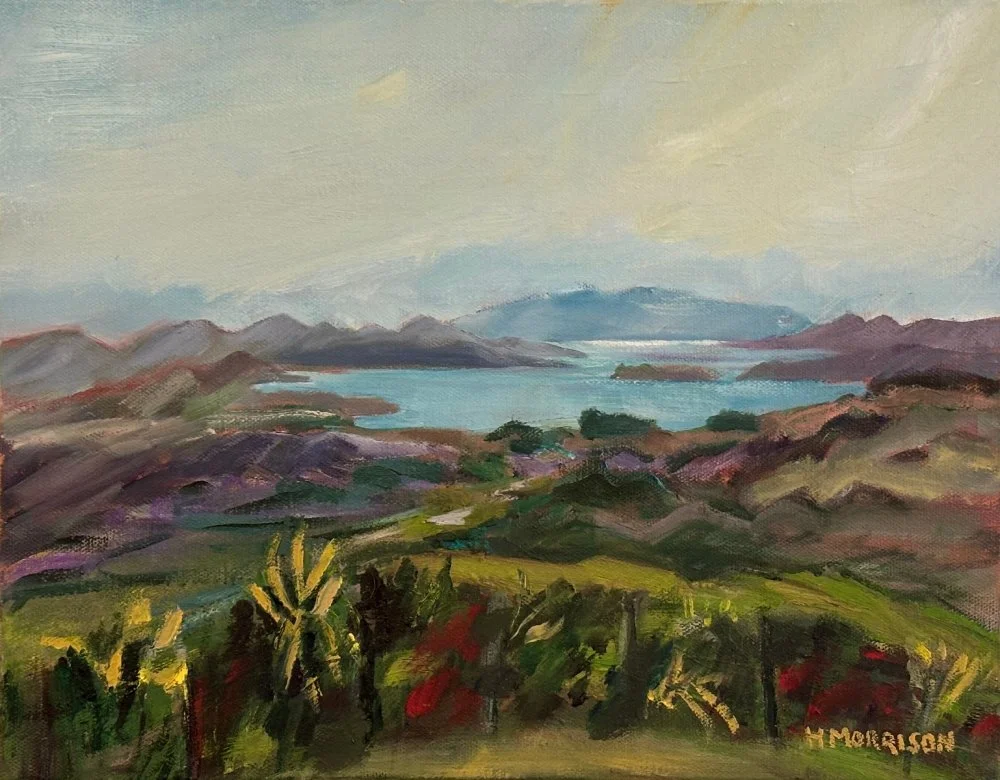 Cherrington Road View Study  |  Oil on canvas  |  280x350mm  |  2025