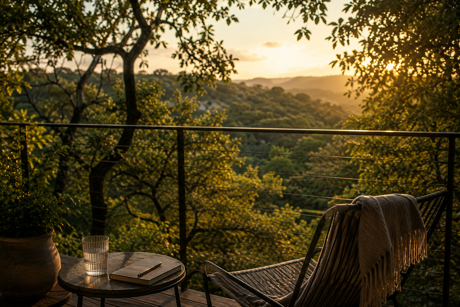 Late Afternoon on the Balcony
