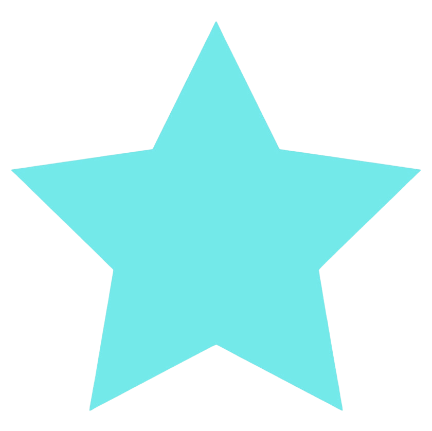 Light blue five-pointed star on a black background.