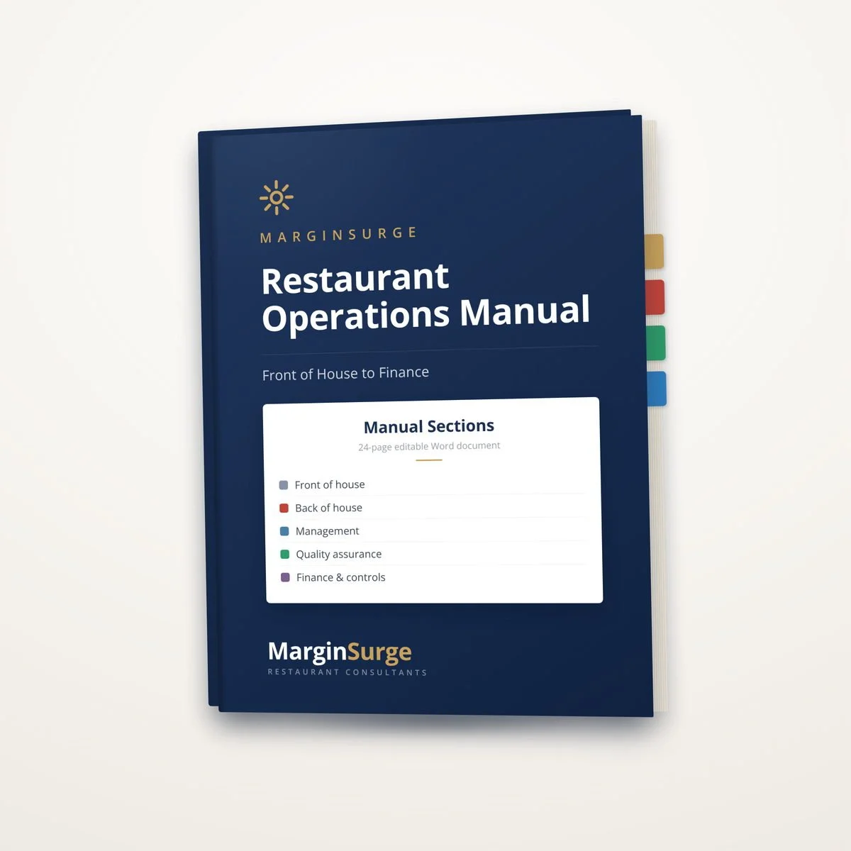 Restaurant Operations Manual (Editable)
