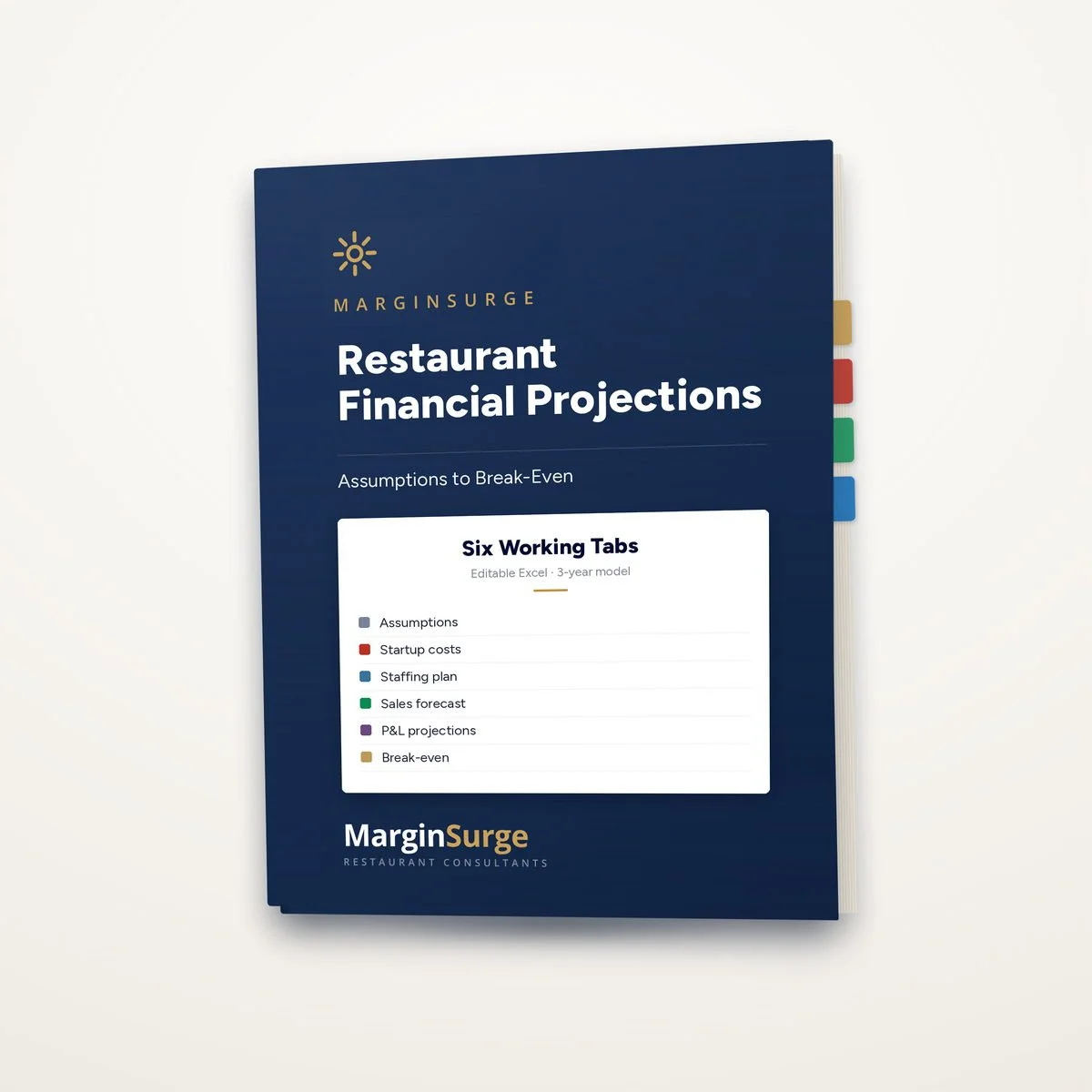 Restaurant Financial Projections Workbook (Editable)