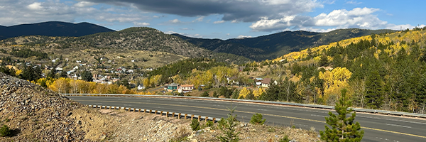 Central City is a scenic 45 minute drive west of Denver in the heart of the Colorado Rocky Mountains. 