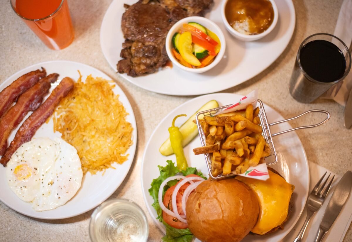 Assorted breakfast and lunch dishes served at Z Grill in Central City