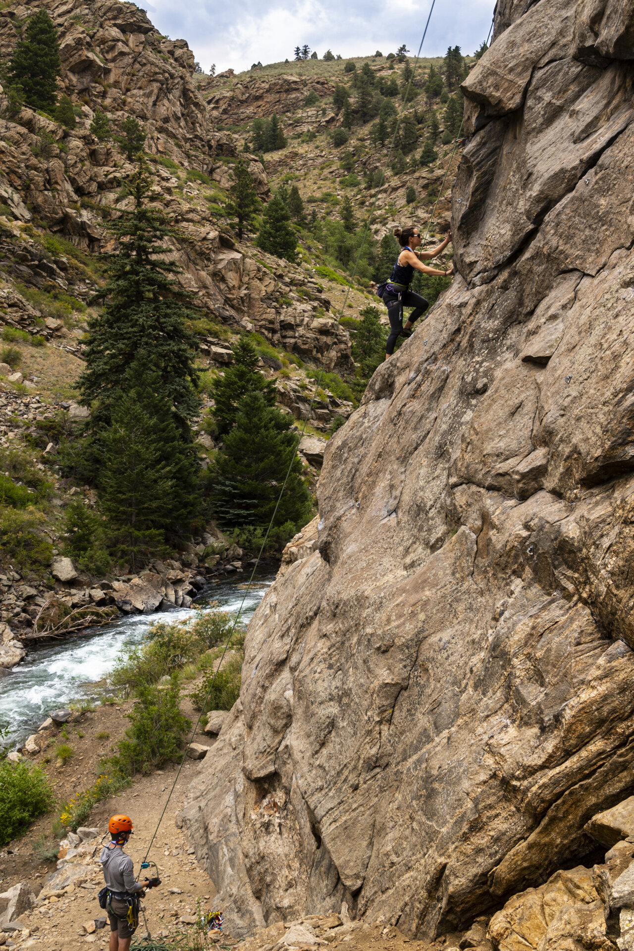 Climbing in Clear Creek near Central City