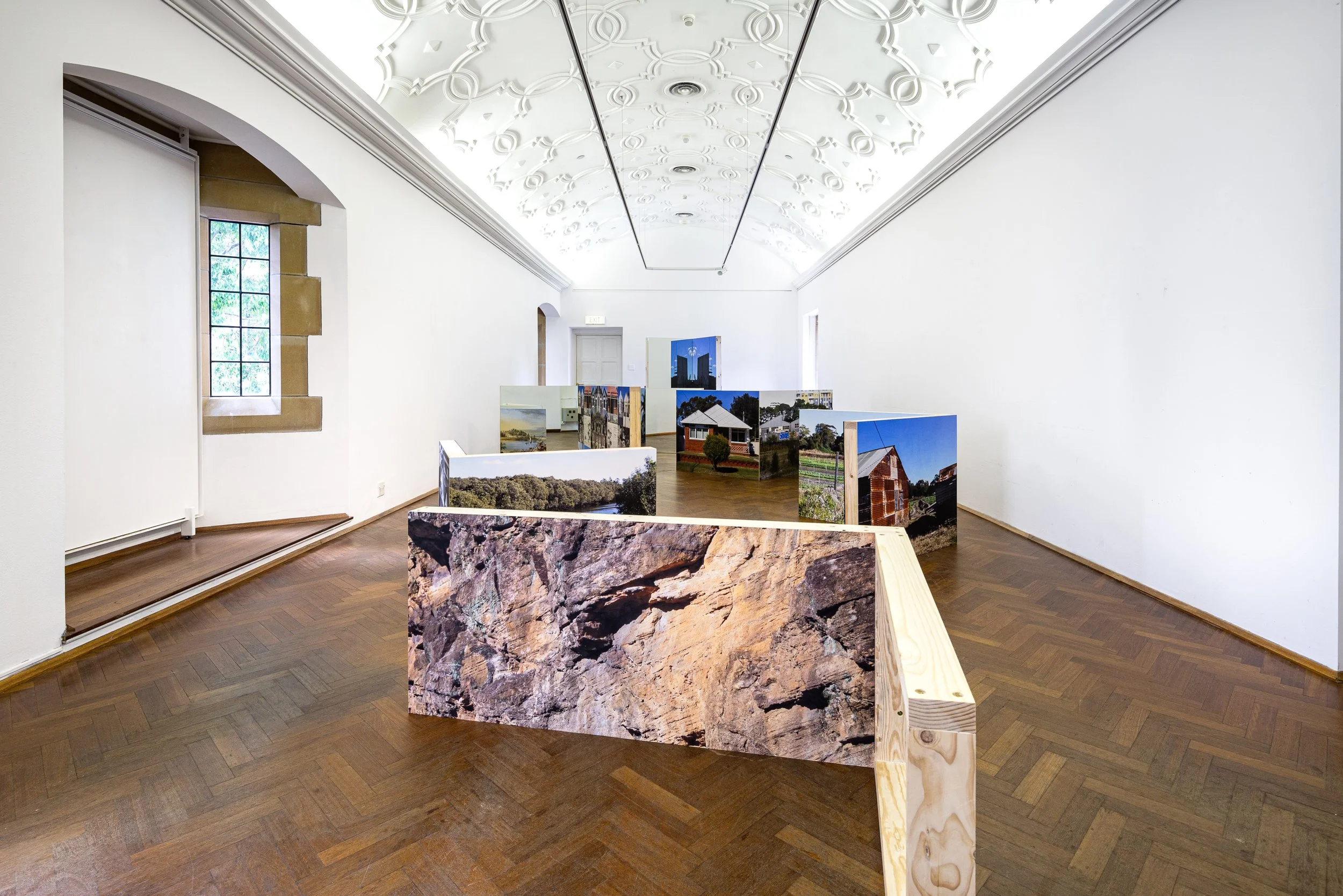 A Village Called Arncliffe, 2022, photographic paper, wood, dimensions variable. Photography: Document Photography