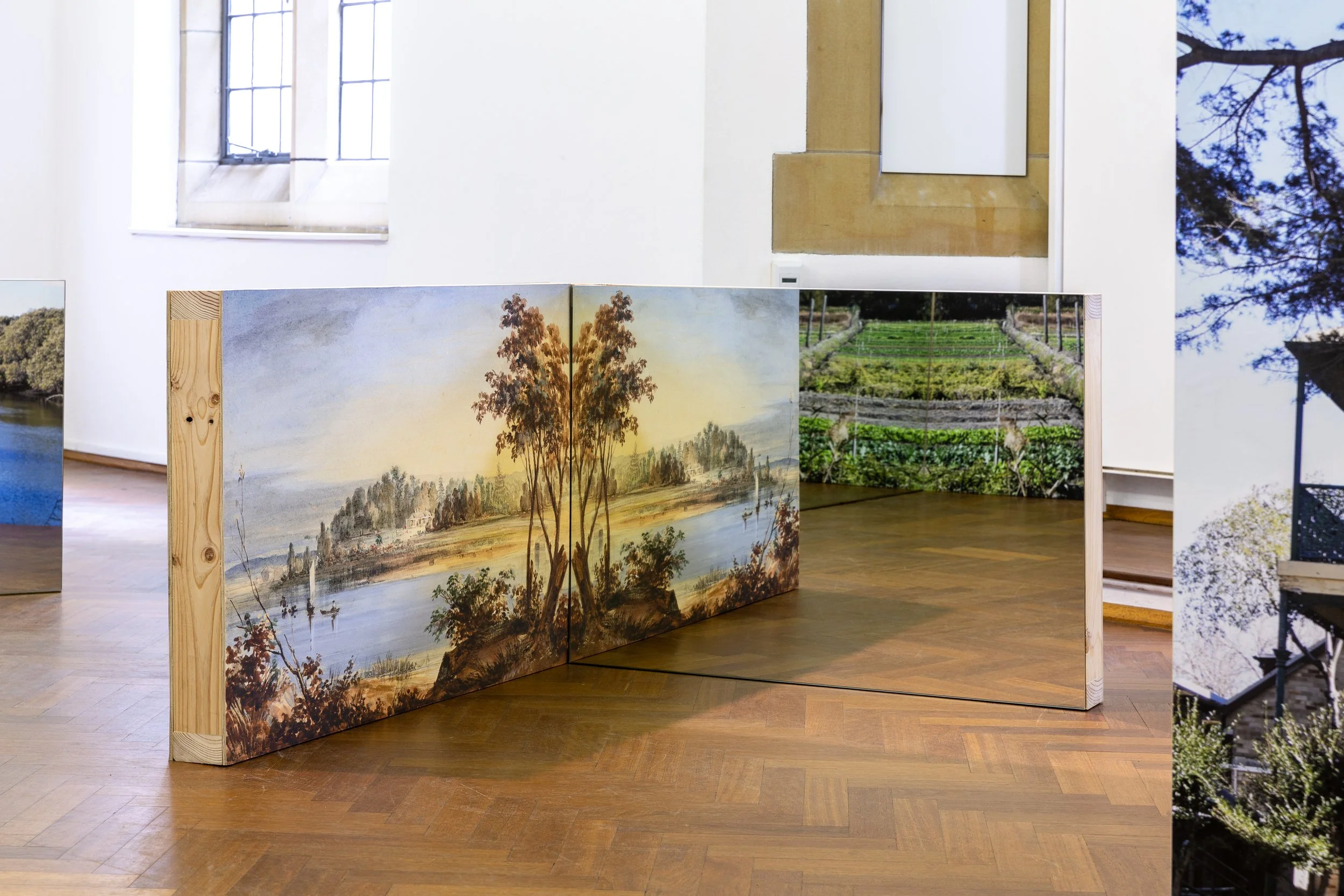 A Village Called Arncliffe, 2022, photographic paper, wood, dimensions variable. Photography: Document Photography