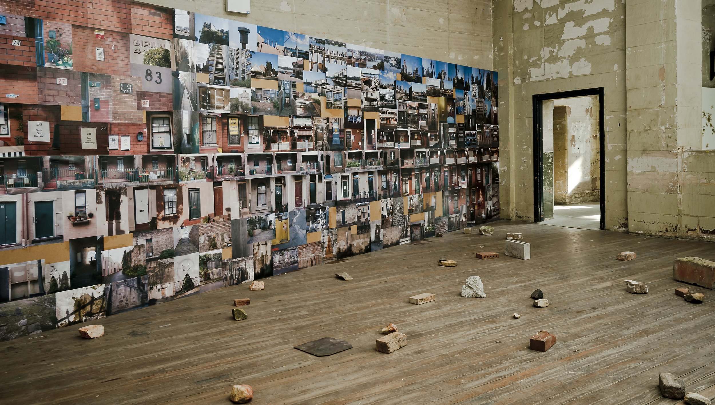 Why Should We Pay For Your Harbour Views? 2014, paper, wood, found materials,
dimensions variable.
Photographer: Greg Piper
