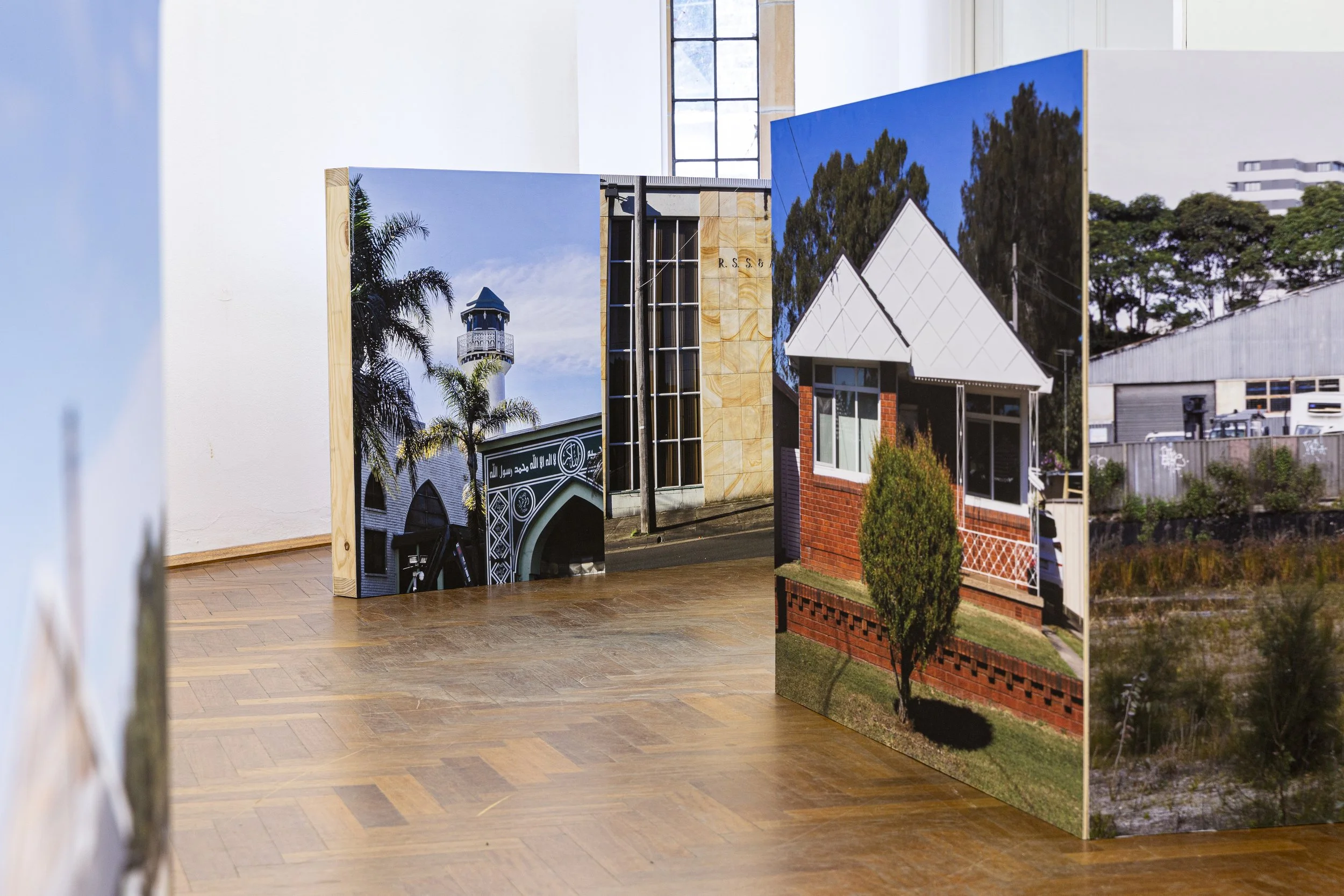 A Village Called Arncliffe, 2022, photographic paper, wood, dimensions variable. Photography: Document Photography