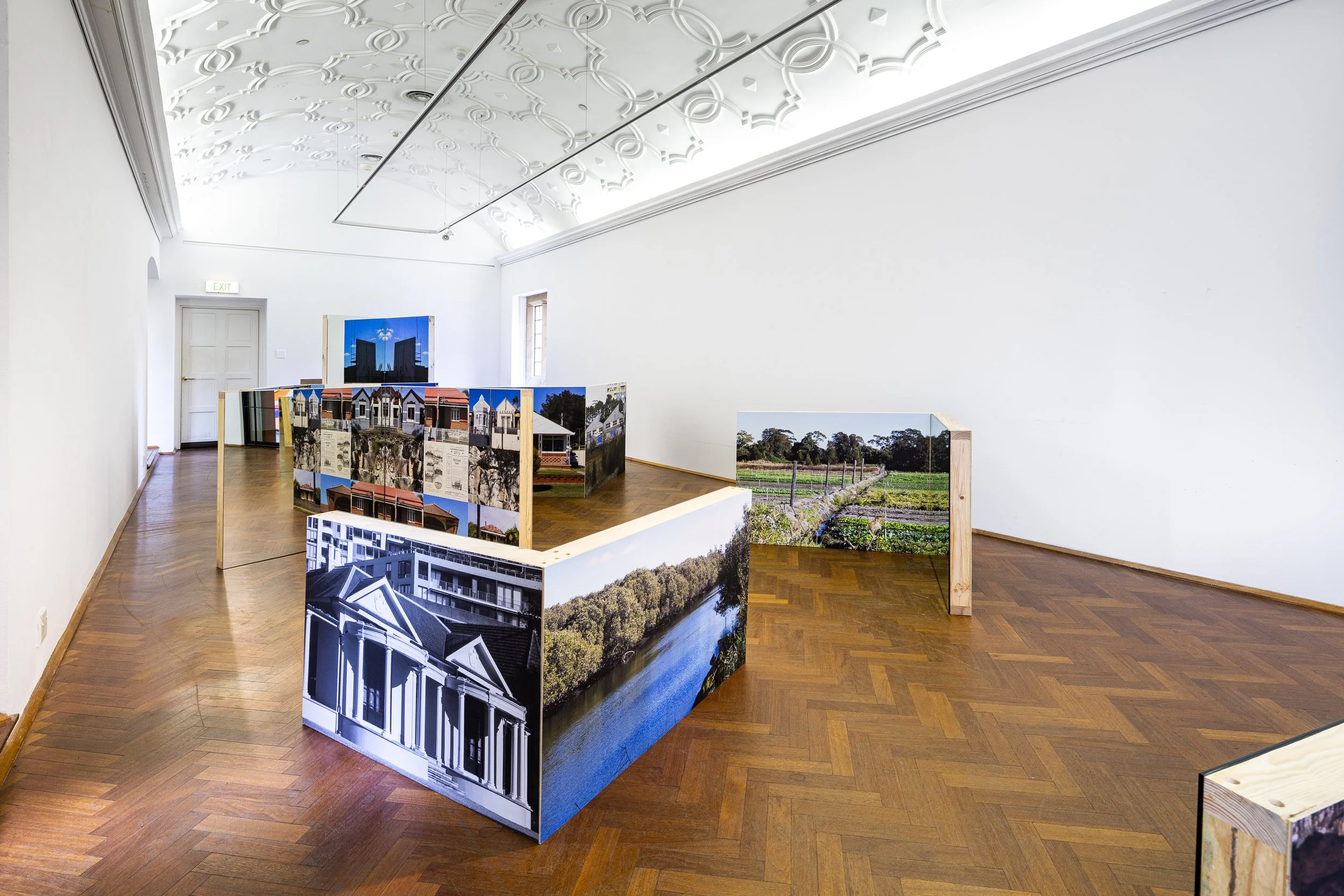 A Village Called Arncliffe, 2022, photographic paper, wood, dimensions variable. Photography: Document Photography
