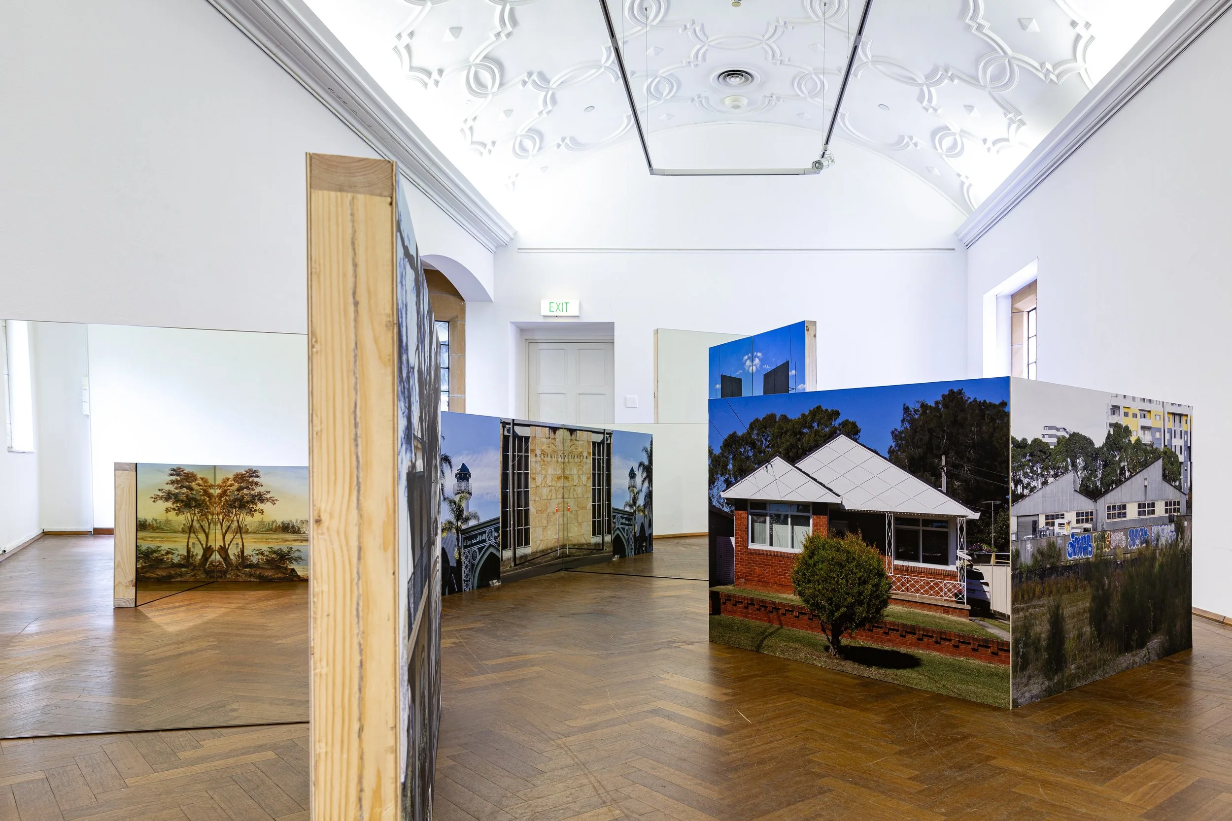 A Village Called Arncliffe, 2022, photographic paper, wood, dimensions variable. Photography: Document Photography
