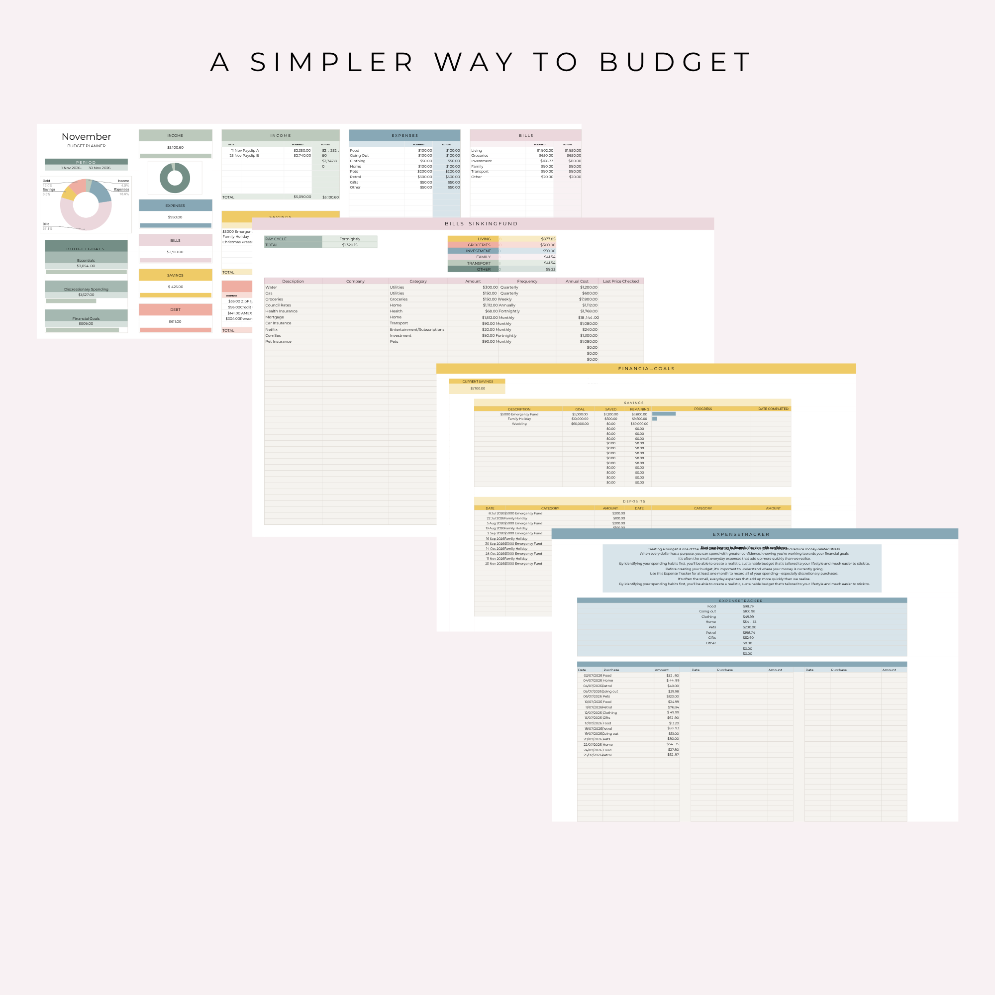 The Everyday Nest Budget Planner