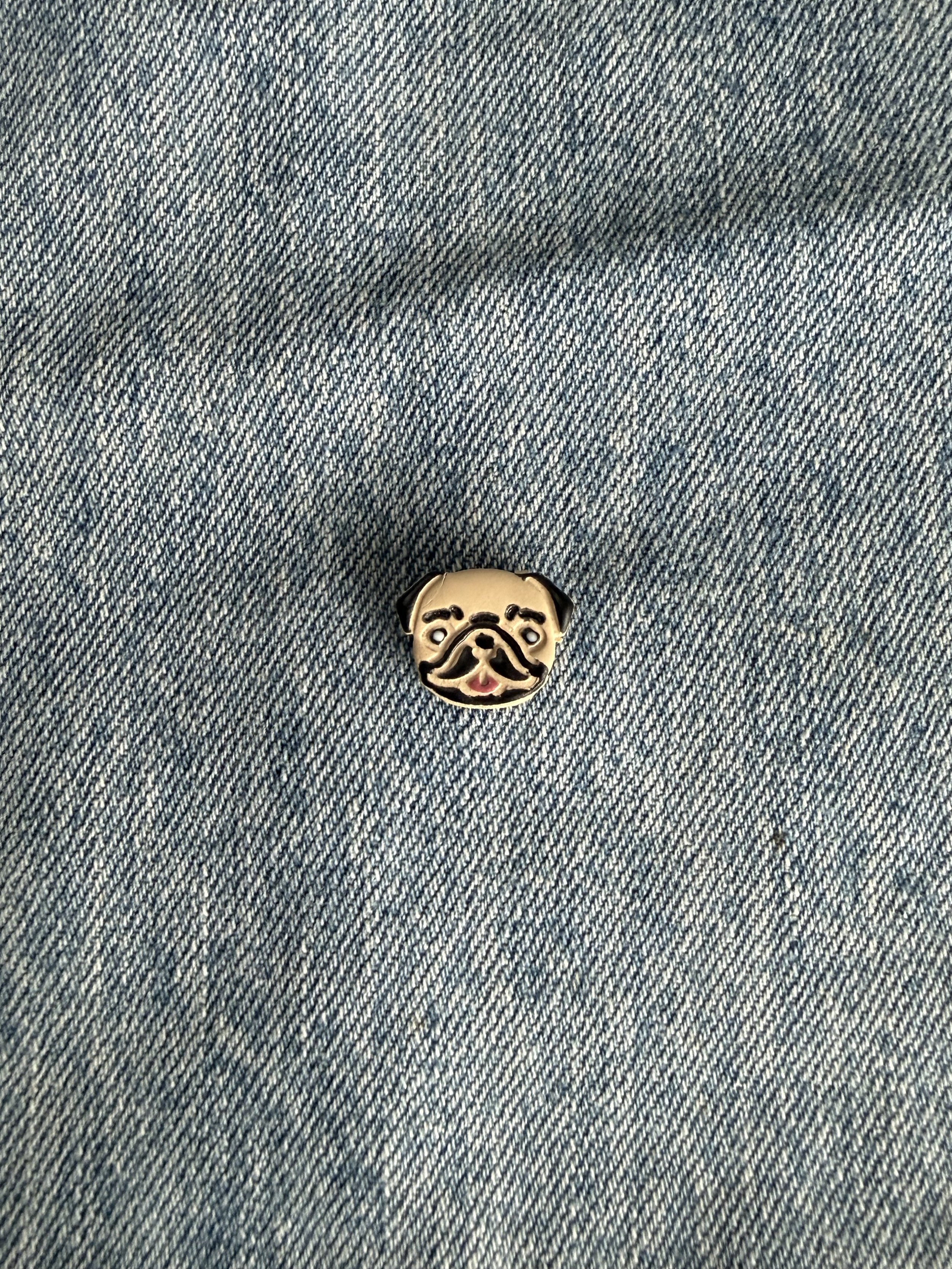 Pug Head Pin