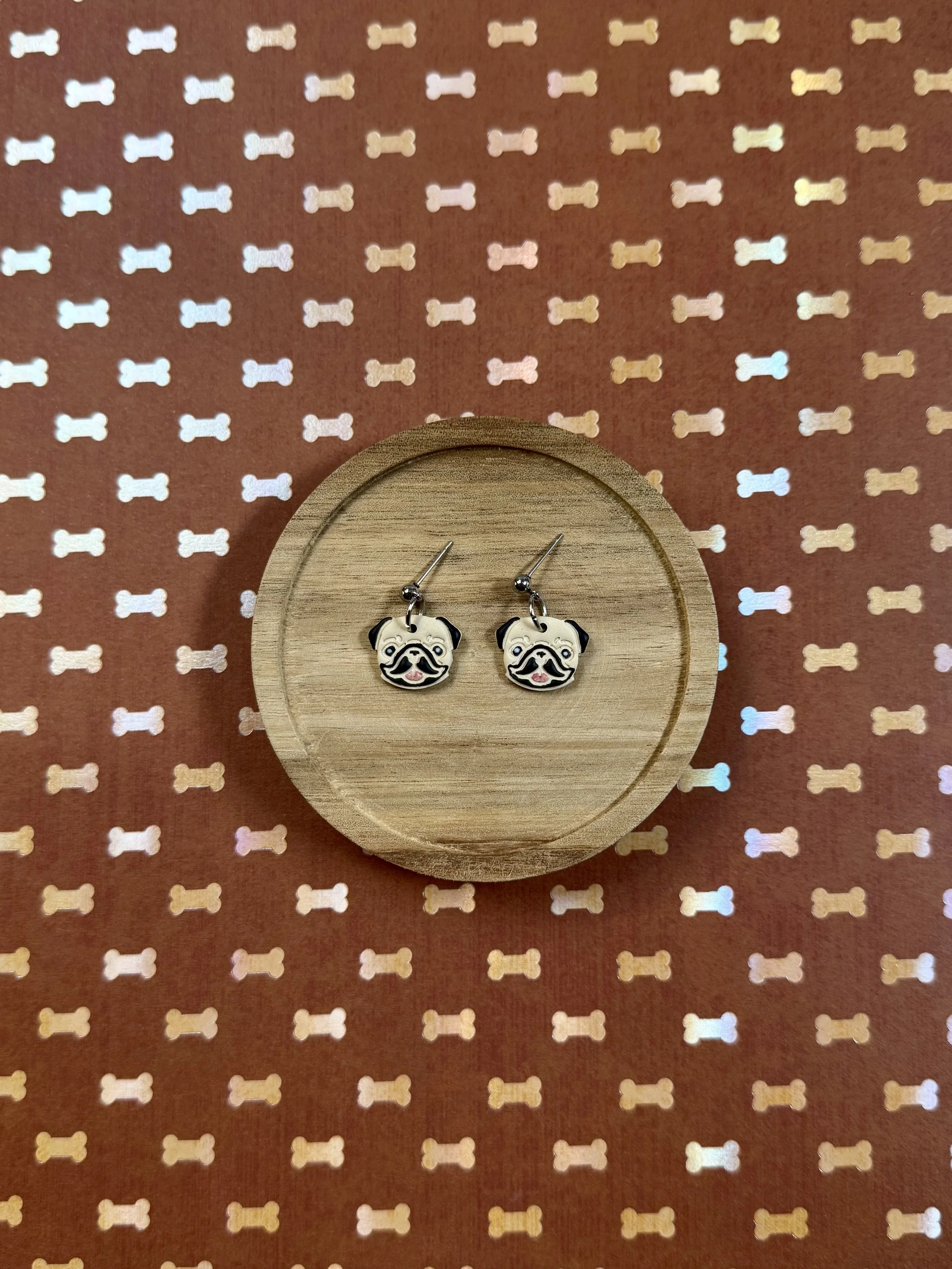 Pug Head Dangles