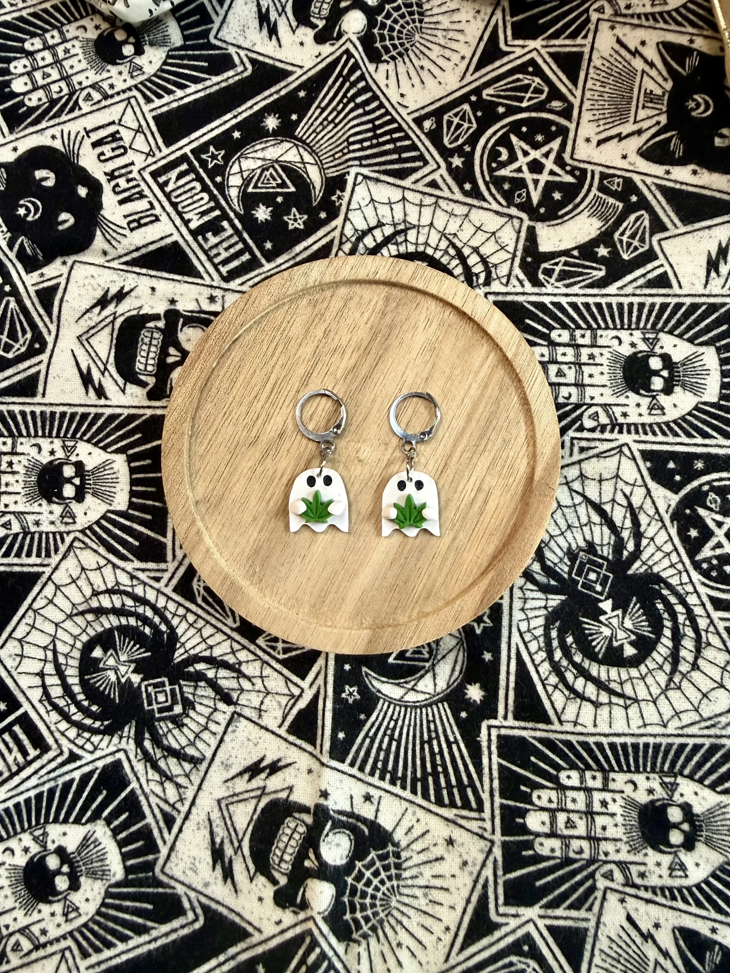 Ganja Ghost Dangles