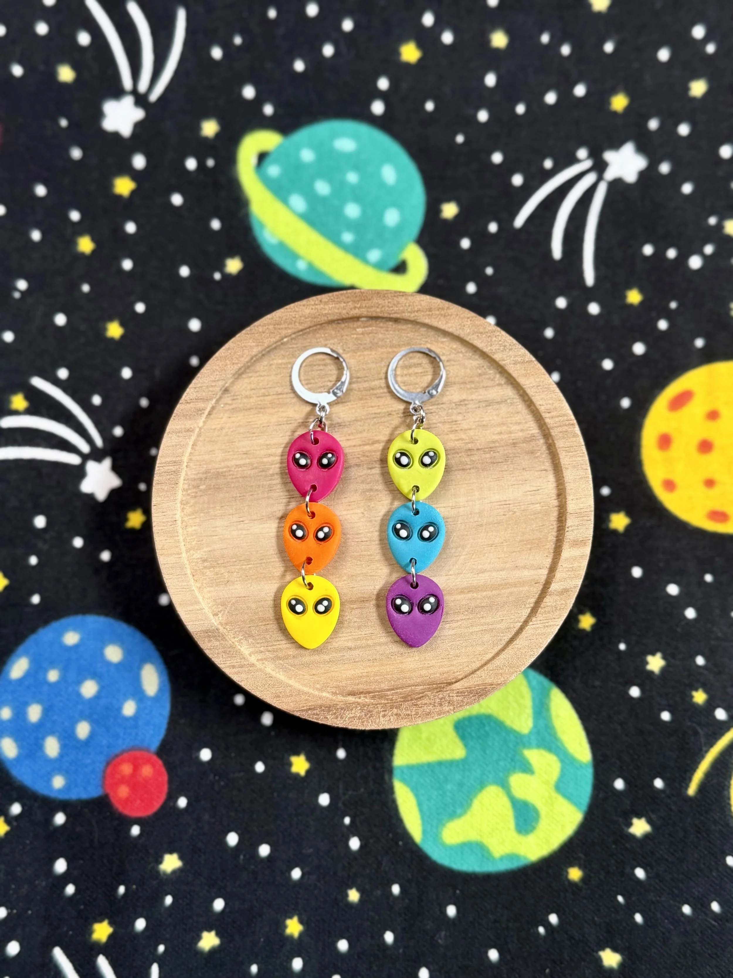 Rainbow Alien Dangles - Small