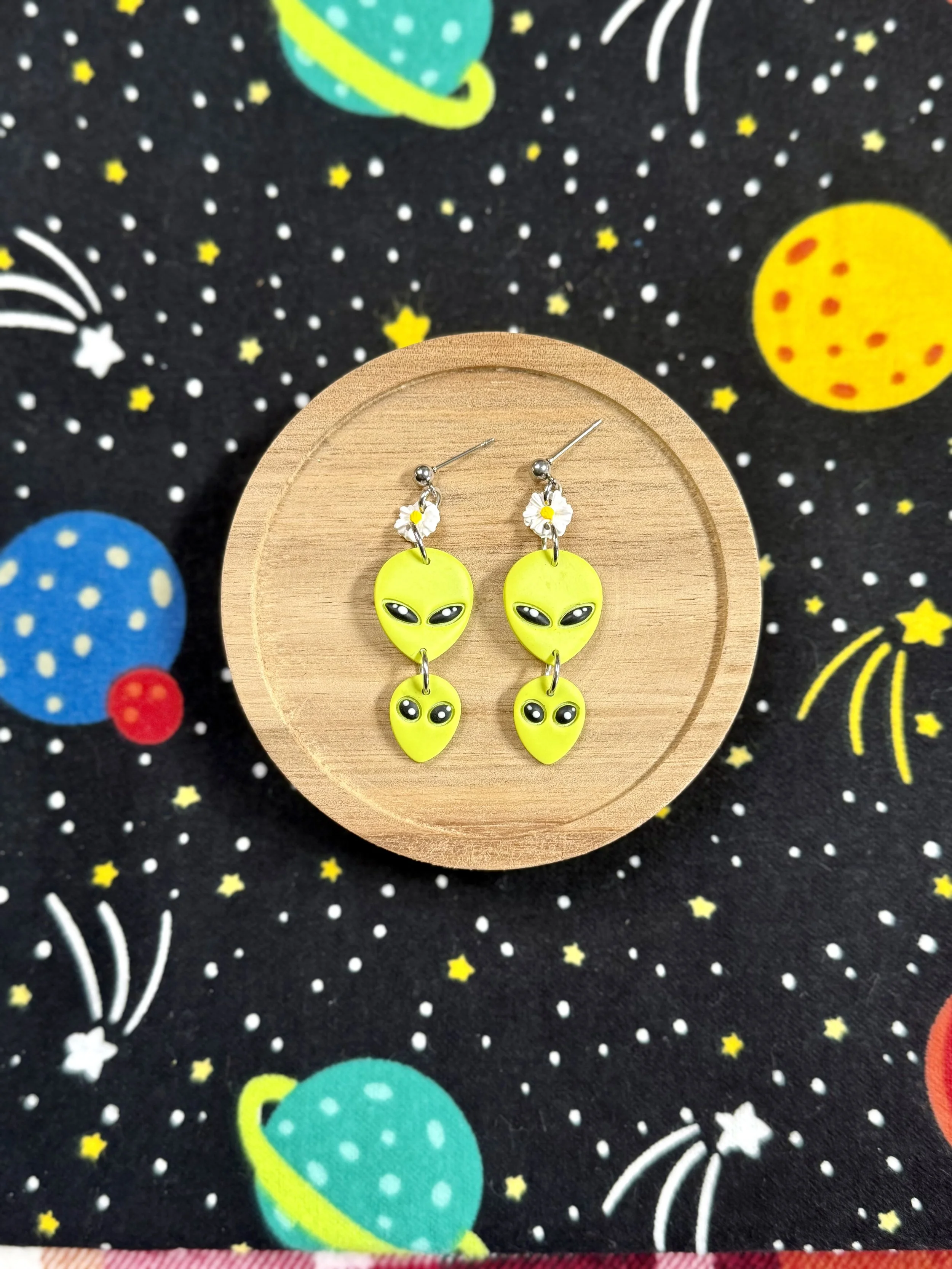 Double Alien Daisy Dangles