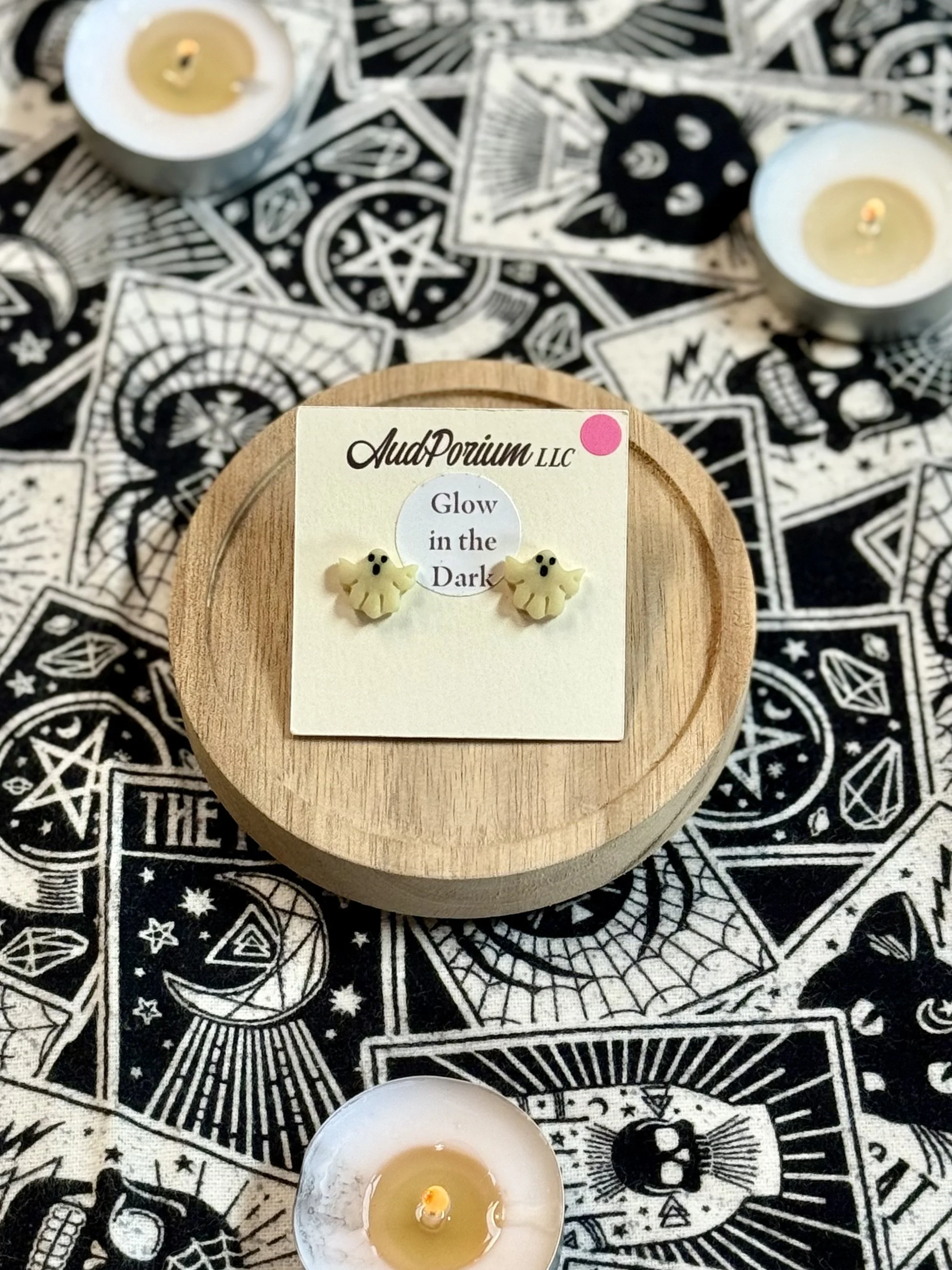 Glow-in-the-dark Ghost Studs #2