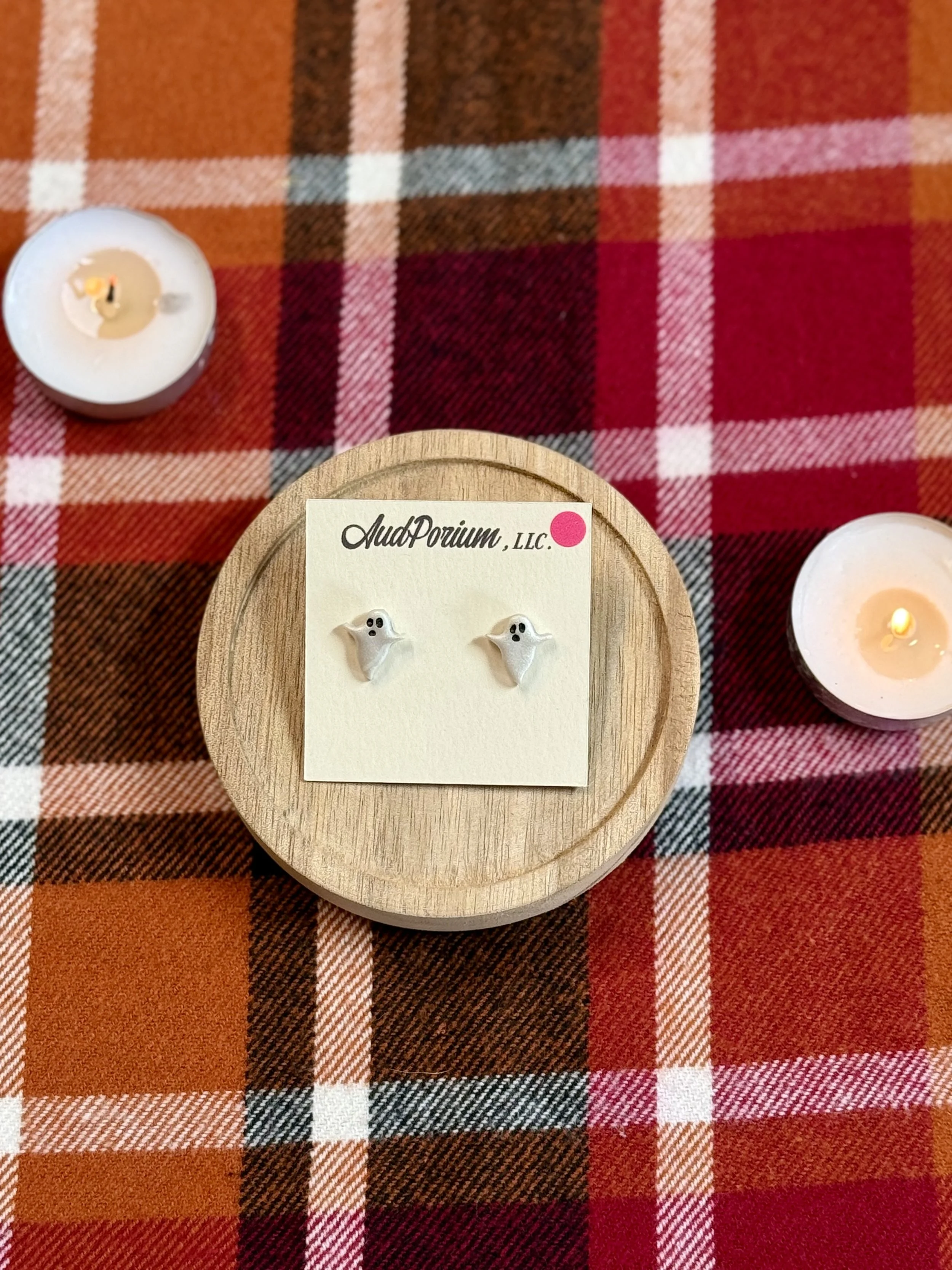 Pearly Ghost Studs