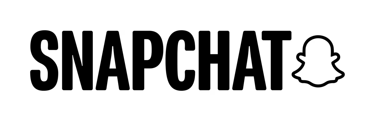 Snapchat Logo in Black