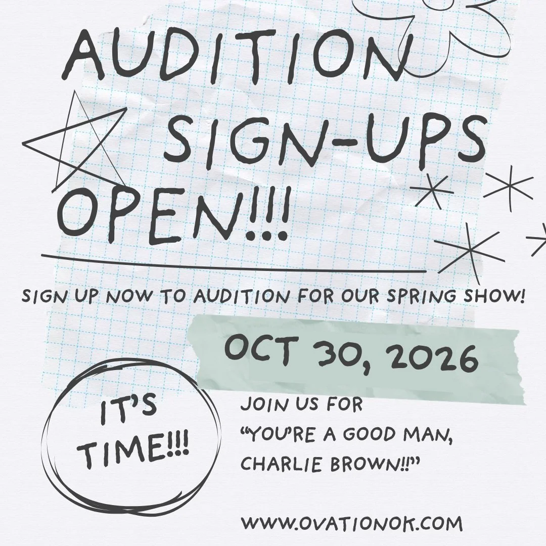 Don't miss your chance. Sign-up for auditions today! Visit our website for more information.