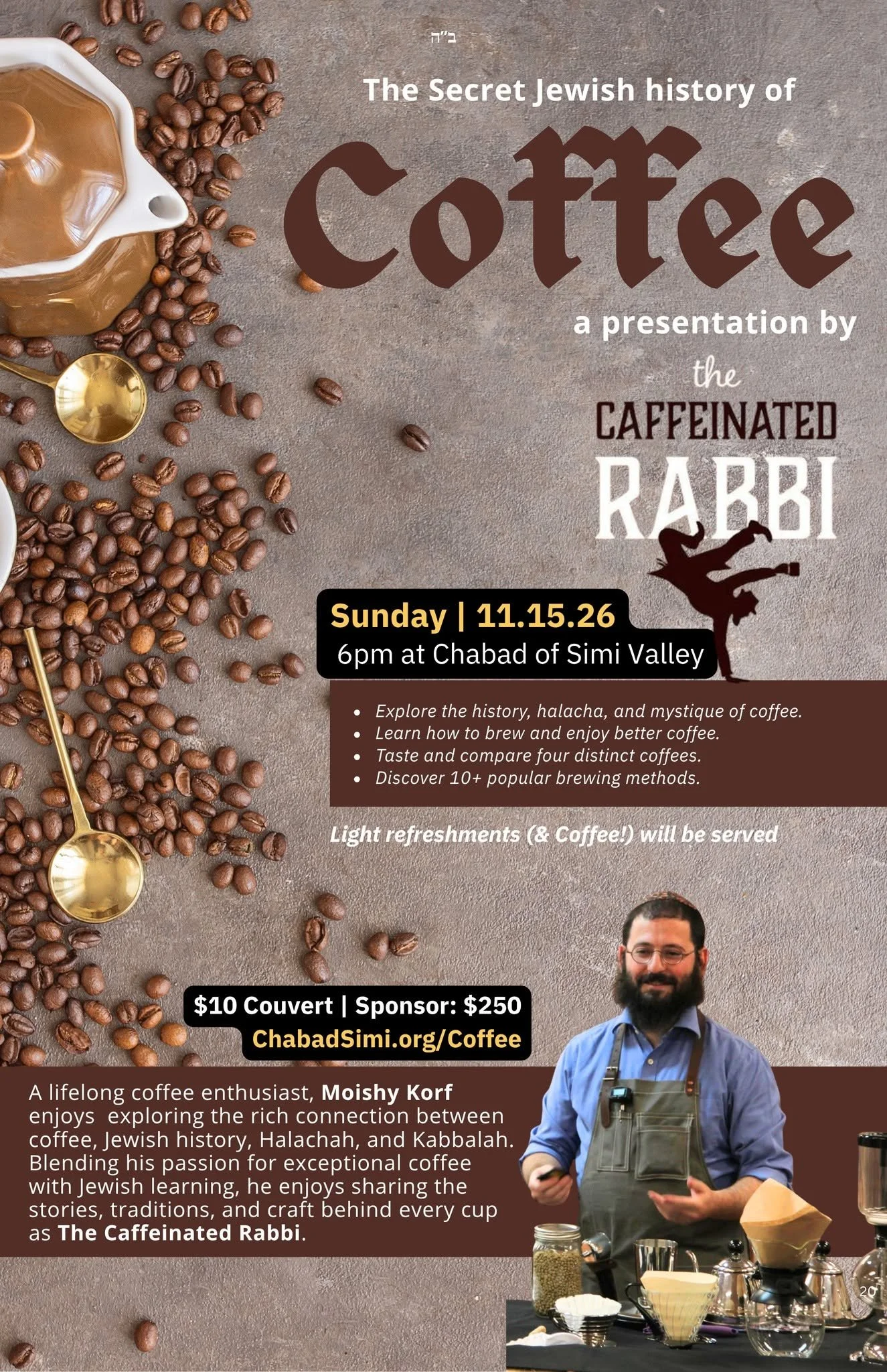 Chabad of Simi Valley - Jewish Coffee Workshop