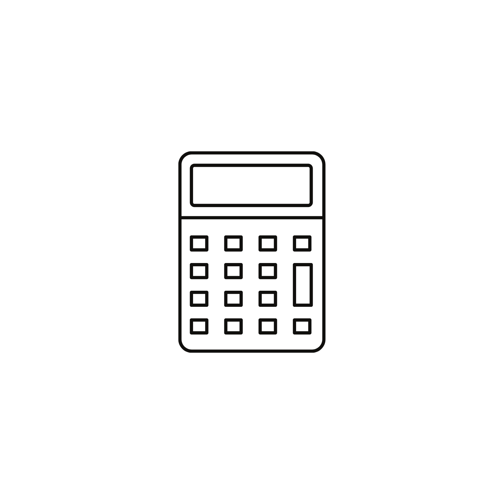 Calculator icon representing bookkeeping