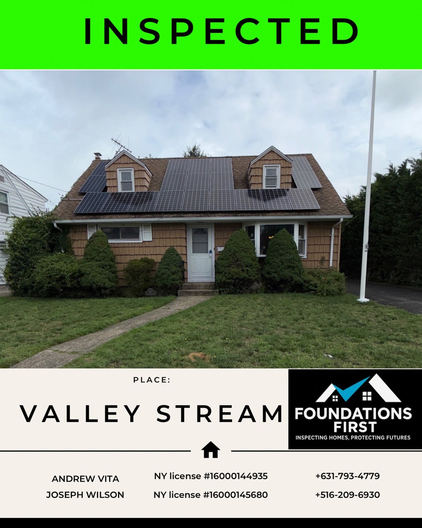 ✅ INSPECTED IN VALLEY STREAM! 🏡🔍

Another home inspection completed by Foundations First Home Inspections of Long Island. From the roof to the foundation, we help our clients understand the condition of their future home before making one of their 